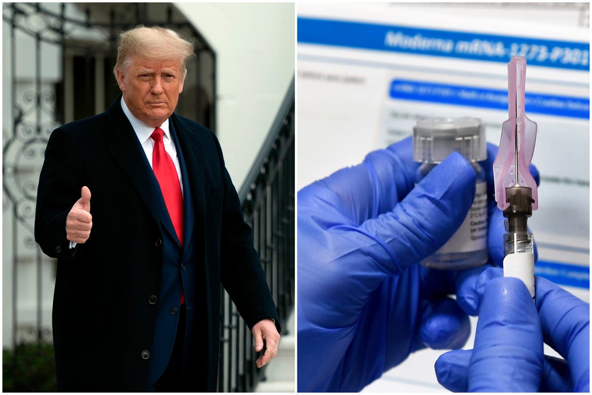 Donald Trump says Moderna Covid vaccine has been approved in US and is ...