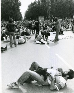 Manifestación contra el ingreso en la OTAN, 1981. EFE