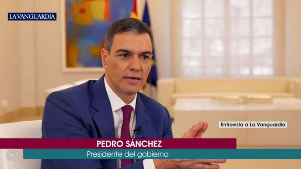Fragmento de la entrevista a Pedro Sánchez en la que ha defendido los efectos benéficos de la Ley de Amnistía