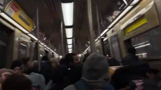 El momento del pánico en el metro de Nueva York.