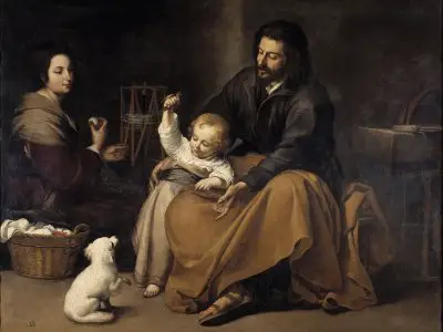 01-Murillo, Bartolomé Esteban, Sagrada Familia del pajarito, 144 cm x 188 cm, c1650-800.jpg