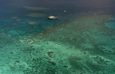 Vista aérea del Arrecife Agincourt, uno de los segmentos de la Gran Barrera del Coral de Australia.