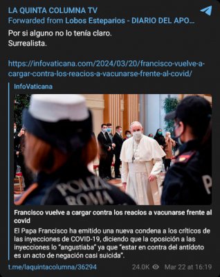 Telegram LQC - Ricardo delgado y el Papa que no es Papa (LQC).JPG