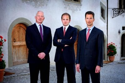 1-T.S.H. Prince Hans Adam II, Prince Joseph Wenze and Prince Alois of Liechtenstein.jpg.jpg