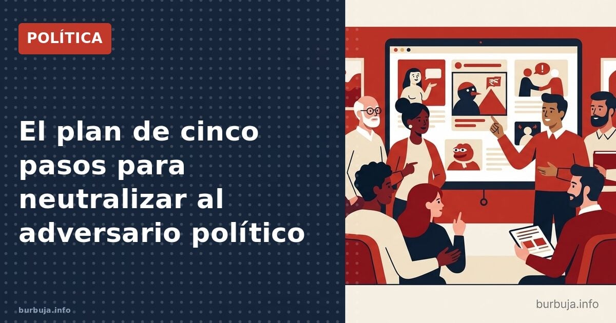 El plan de cinco pasos para neutralizar al adversario político