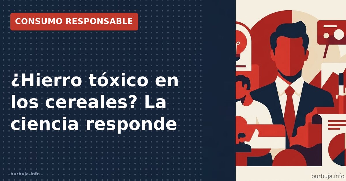 ¿Hierro tóxico en los cereales? La ciencia responde