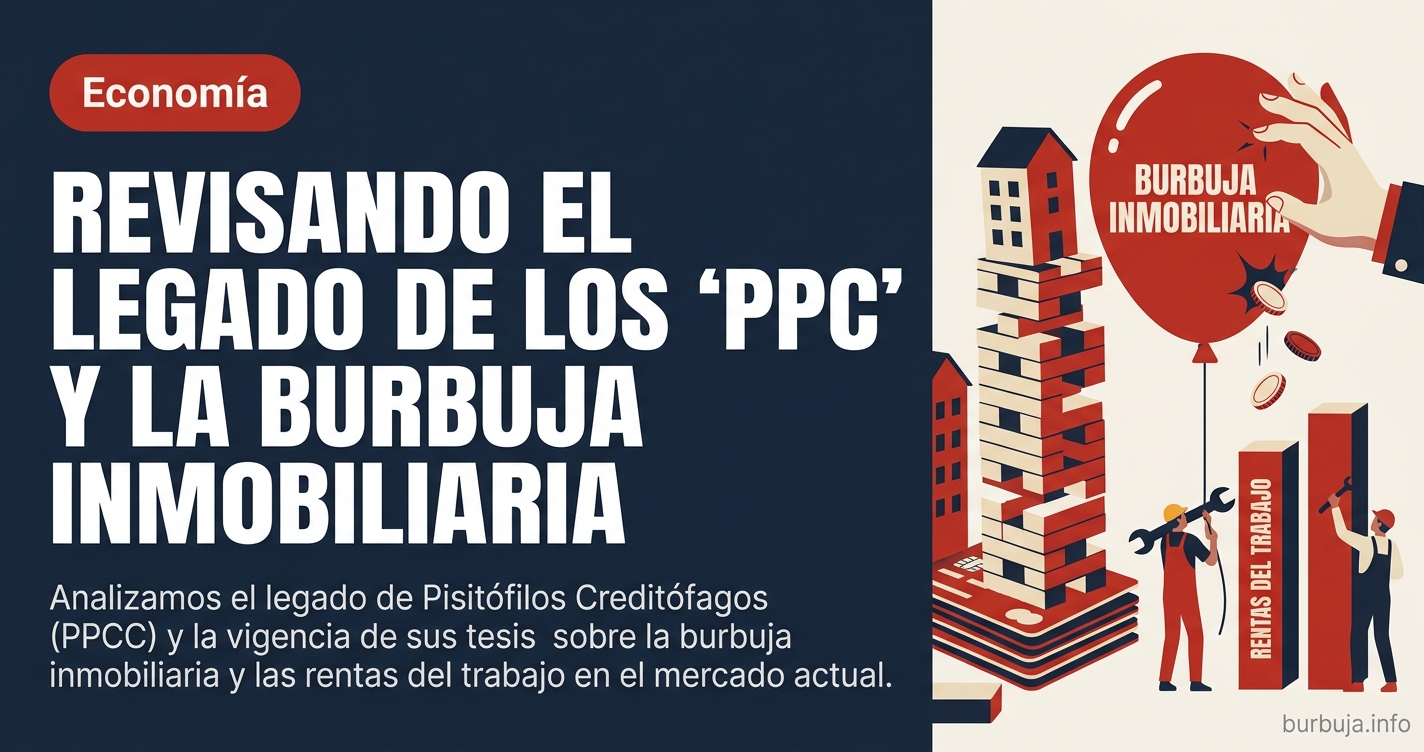 Analizamos el legado de Pisitófilos Creditófagos (PPCC) y la vigencia de sus tesis sobre la burbuja inmobiliaria y las rentas