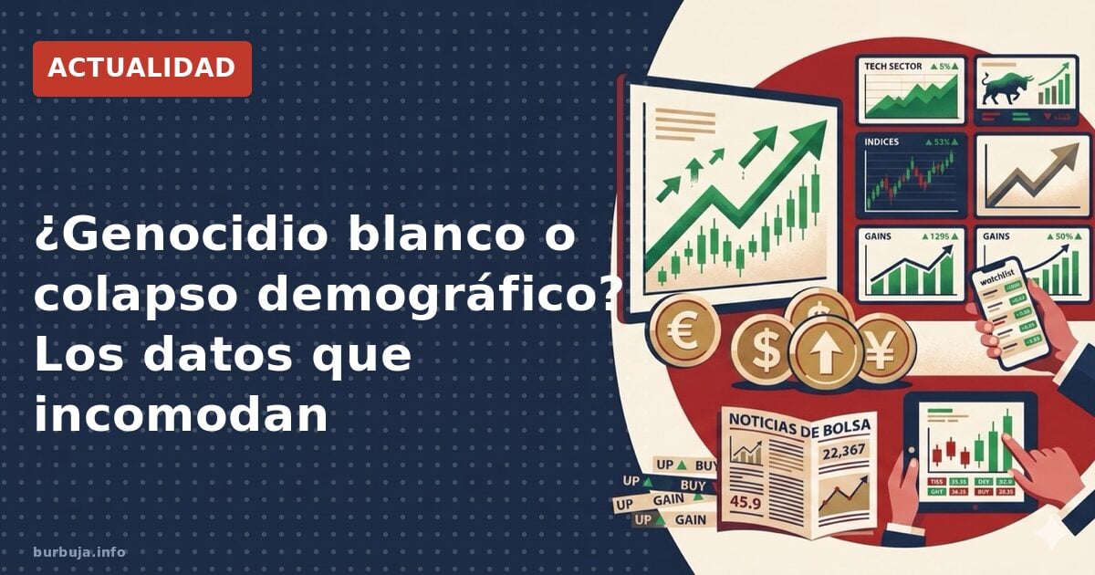¿Genocidio blanco o colapso demográfico? Los datos que incomodan