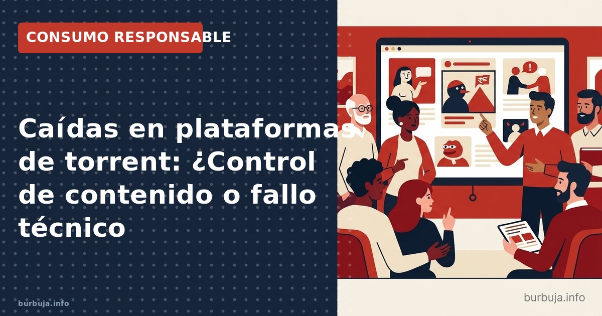 Caídas en plataformas de torrent: ¿Control de contenido o fallo técnico