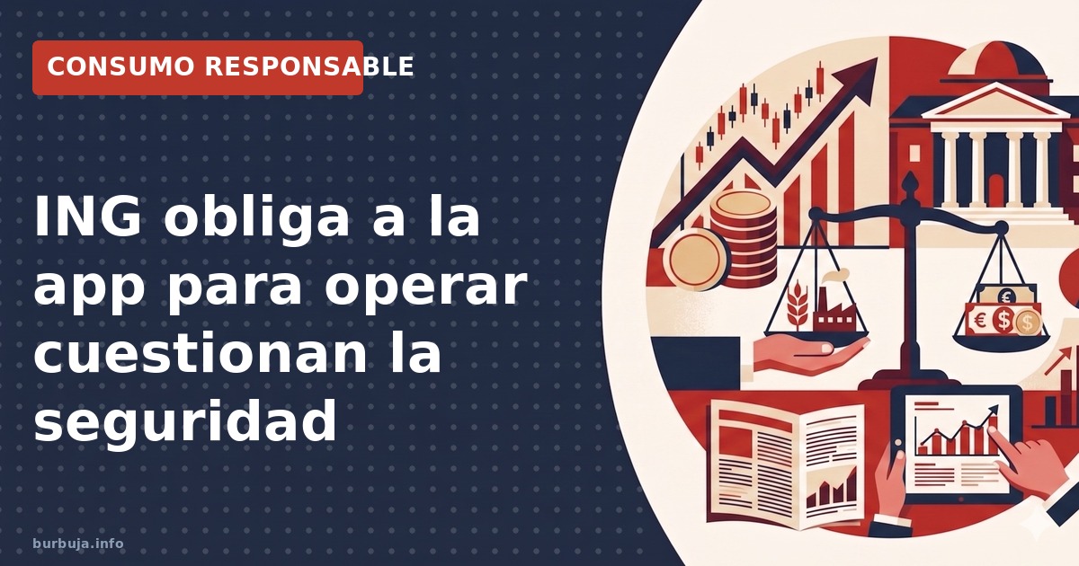ING obliga a usar la app para operar. Analizamos la tensión entre la seguridad PSD2 y la resistencia del cliente.