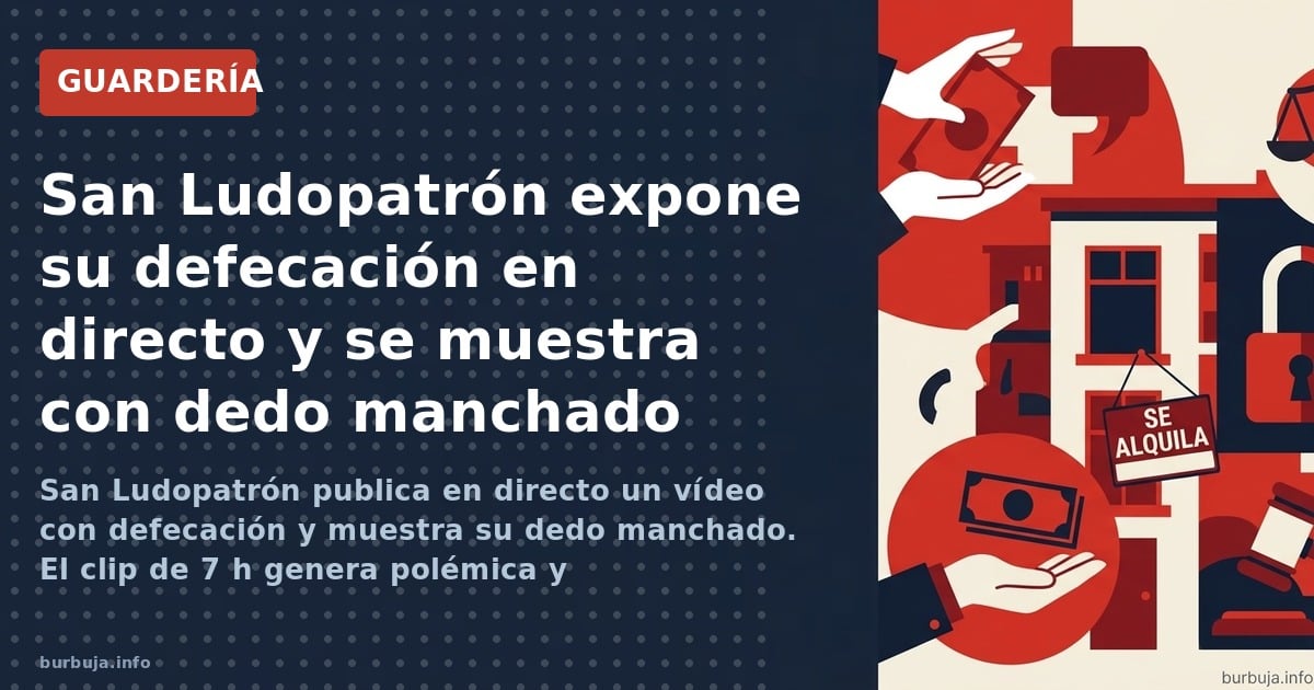 San Ludopatrón publica en directo un vídeo con defecación y muestra su dedo manchado. El clip de 7 h genera polémica y mercha