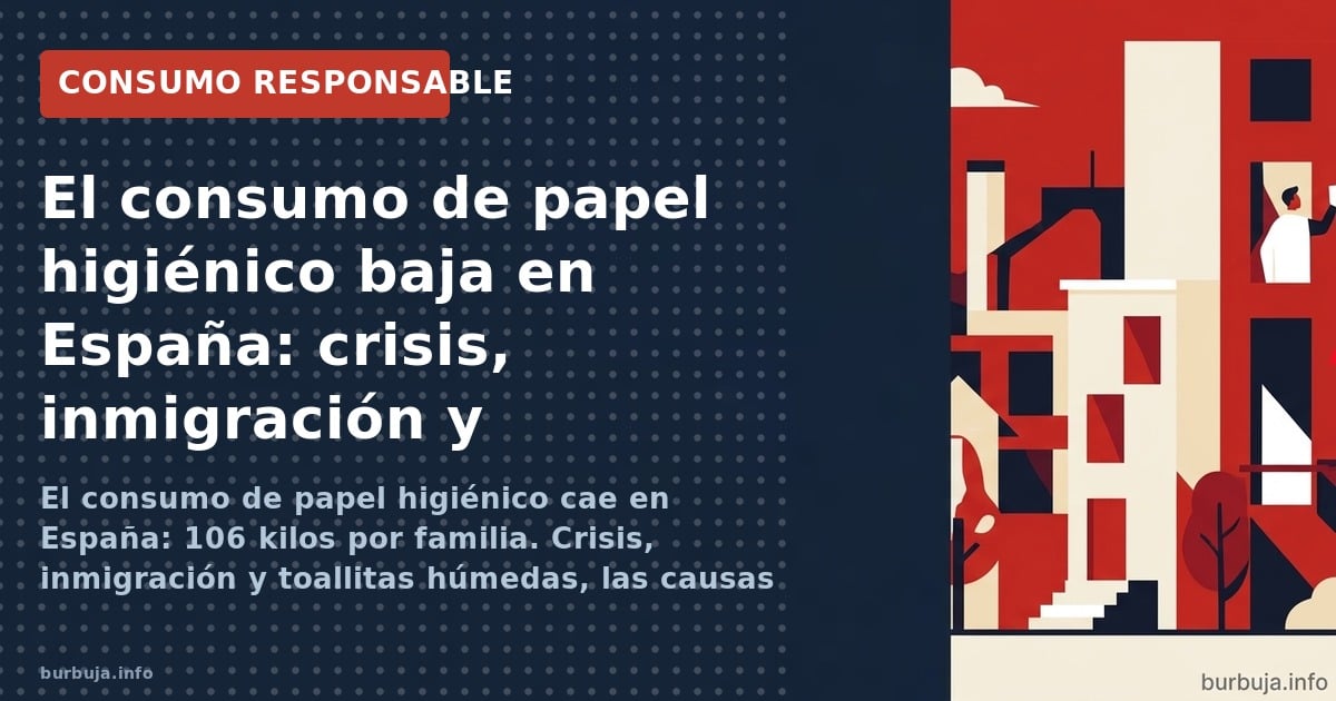 El consumo de papel higiénico en España cae: 106 kg por familia al año. Crisis, inmigración y toallitas húmedas, las hipótesi