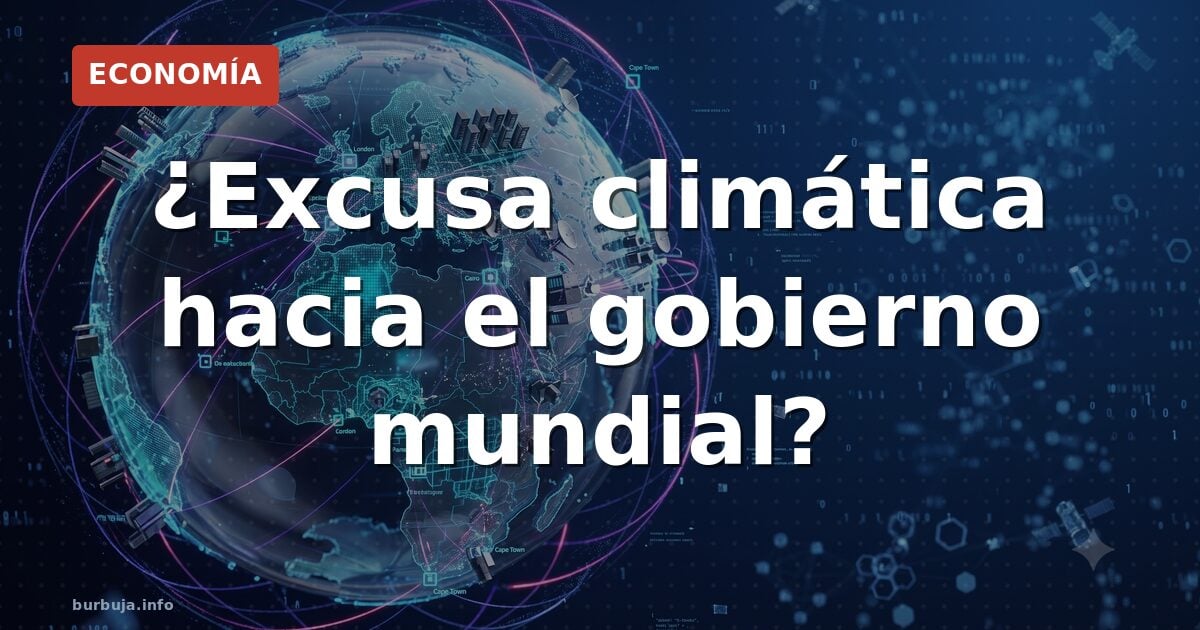 ¿Excusa climática hacia el gobierno mundial?