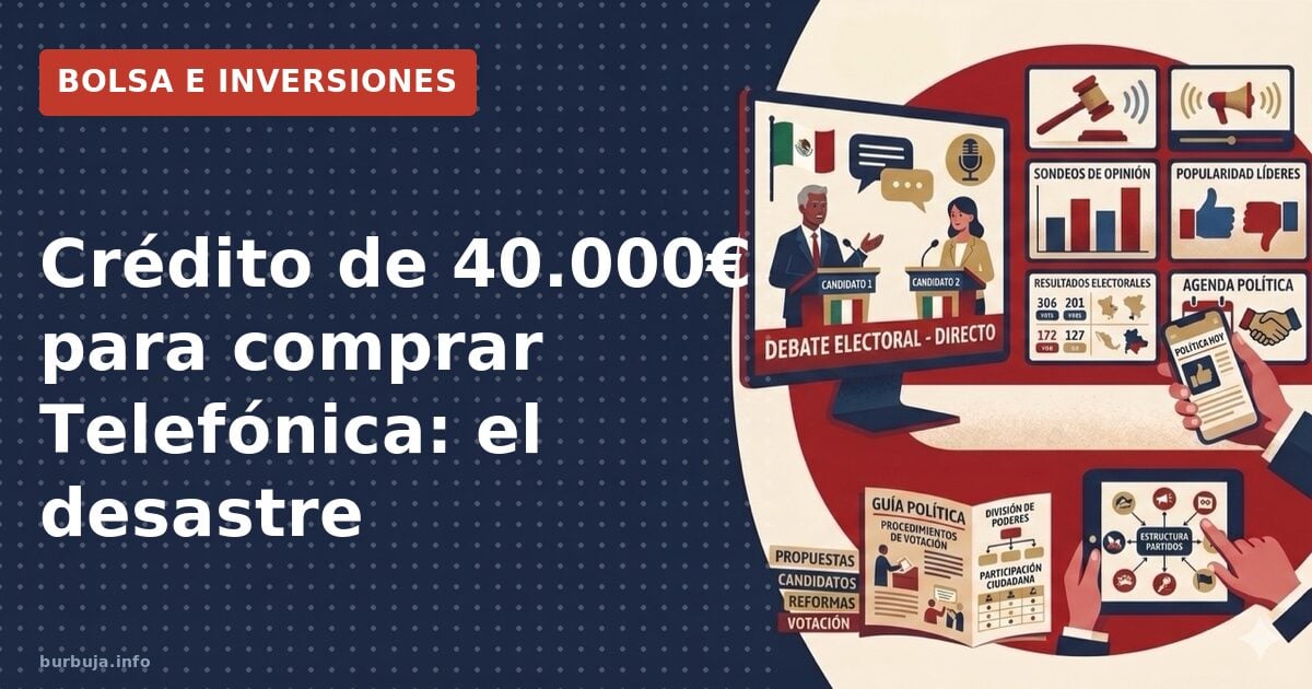 Crédito de 40.000€ para comprar Telefónica: el desastre
