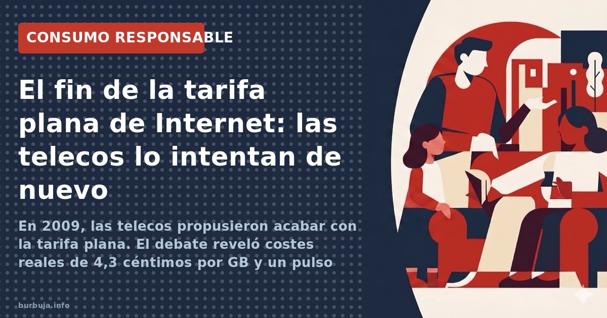 Las telecos quieren cobrar por gigabyte. ¿Adiós a la tarifa plana? Análisis de los datos, los costes reales y el riesgo de vo
