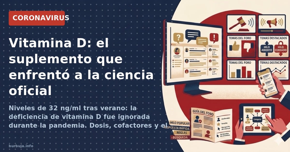 Niveles de 32 ng/ml tras verano: la deficiencia de vitamina D fue ignorada durante la pandemia. Dosis, cofactores y el debate