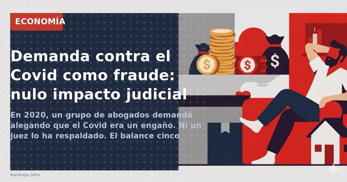 En 2020, un grupo de abogados demandó alegando que el Covid era un engaño. Ni un juez lo ha respaldado. El balance cinco años