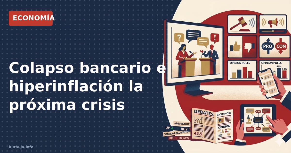 Análisis de la posible convergencia entre colapso bancario e hiperinflación, explorando la Paradoja de Gibson y la dinámica d
