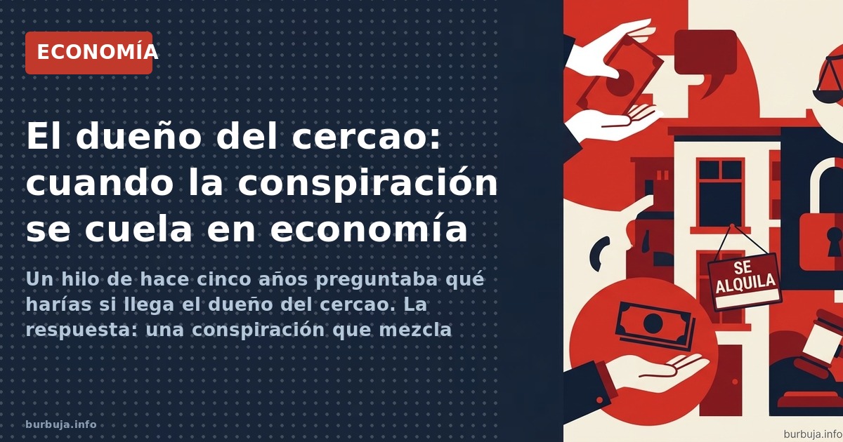 Un hilo de hace cinco años preguntaba qué harías si llega el dueño del cercao. La respuesta: una conspiración que mezcla Rock