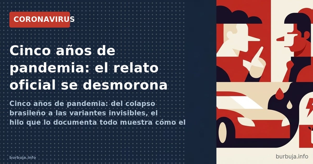 Cinco años de pandemia: del colapso brasileño a las variantes invisibles, el hilo que lo documenta todo muestra cómo el relat