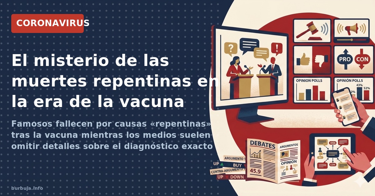 Famosos fallecen por causas «repentinas» tras la vacuna mientras los medios suelen omitir detalles sobre el diagnóstico exact