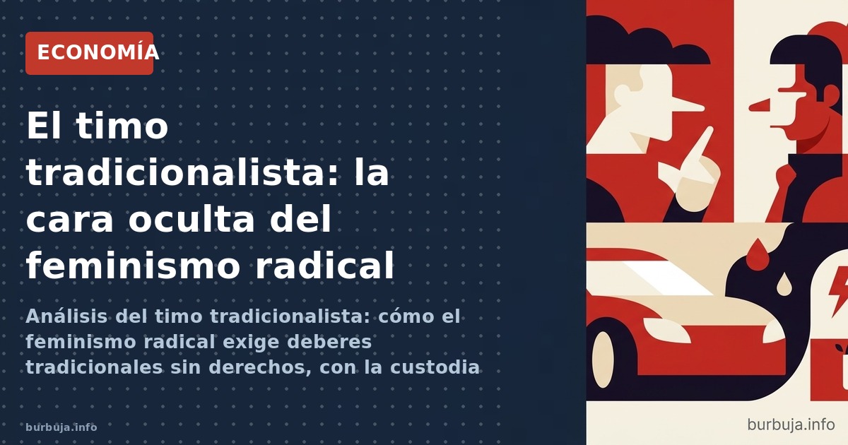 Análisis del timo tradicionalista: cómo el feminismo radical exige deberes tradicionales sin derechos, con la custodia compar