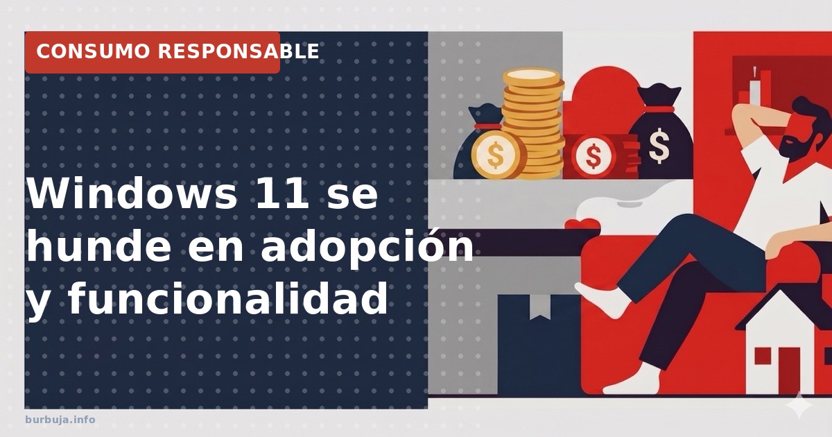 Menos del 1 % migra a Windows 11 y sus requisitos excluyen al 80 % del parque, mientras usuarios buscan alternativas Linux.