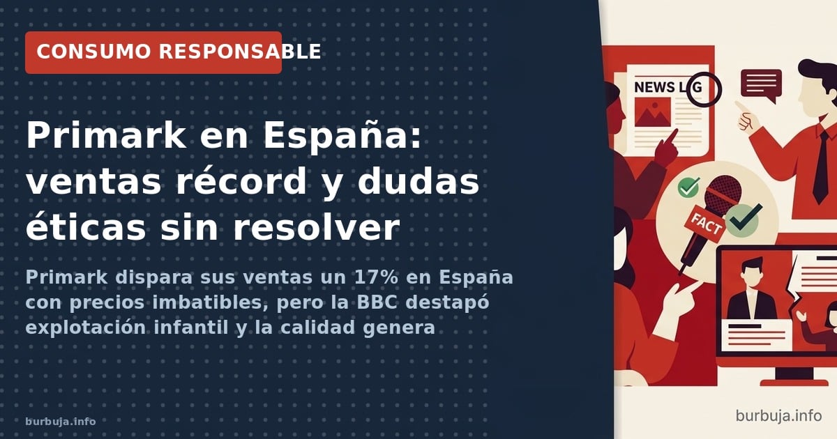 Primark crece un 17% en España con precios de derribo: camisas a 7€. El debate sobre el 'lonchafinismo' enfrenta a defensores