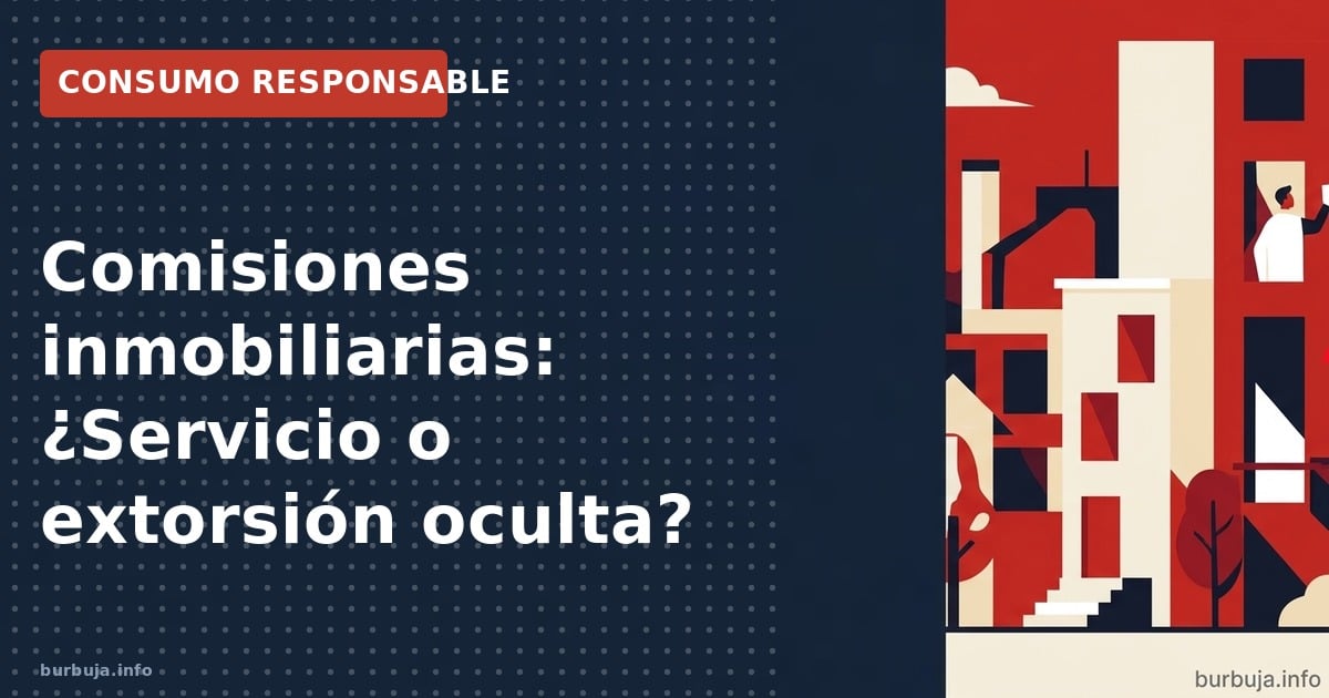 Comisiones inmobiliarias: Analizamos la tensión entre el servicio profesional y el coste percibido como abuso del mercado