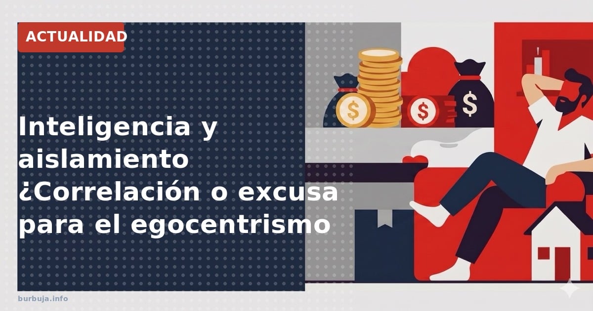 Análisis de la correlación entre inteligencia y aislamiento social. ¿El intelectivo se retira del mundo o es una estrategia d