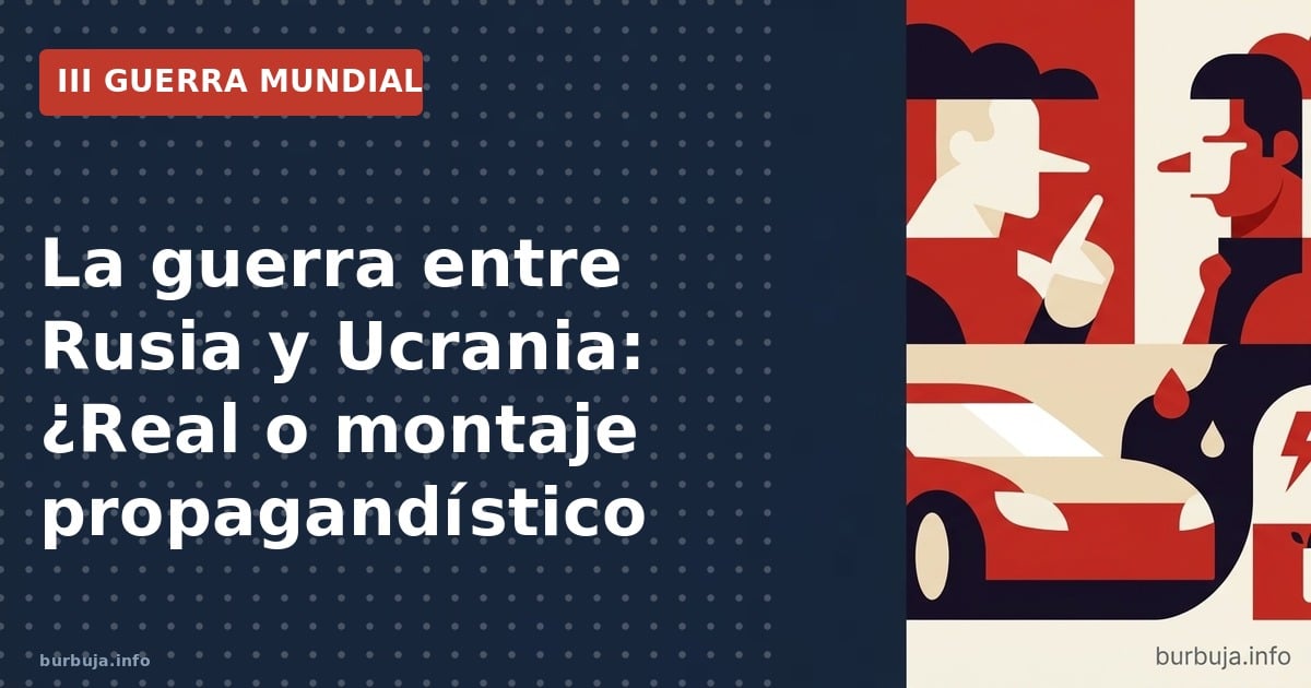 Análisis escéptico sobre la guerra Rusia-Ucrania: se debate si el conflicto es real o una operación de desinformación masiva