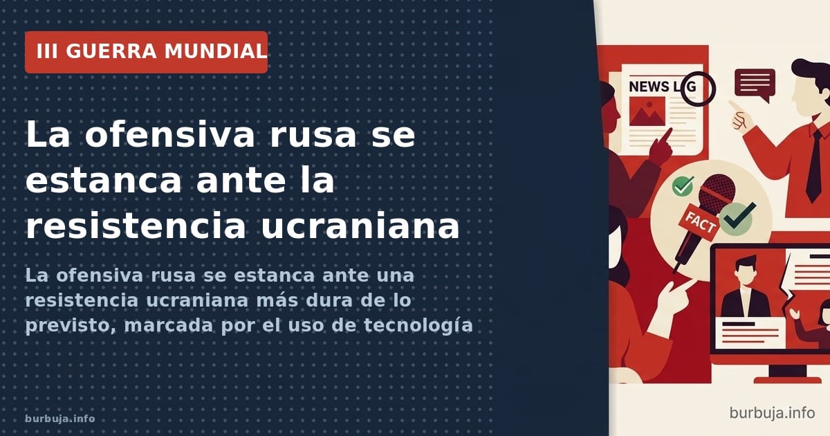 La ofensiva rusa se estanca ante una resistencia ucraniana más dura de lo previsto, marcada por el uso de tecnología antitanq