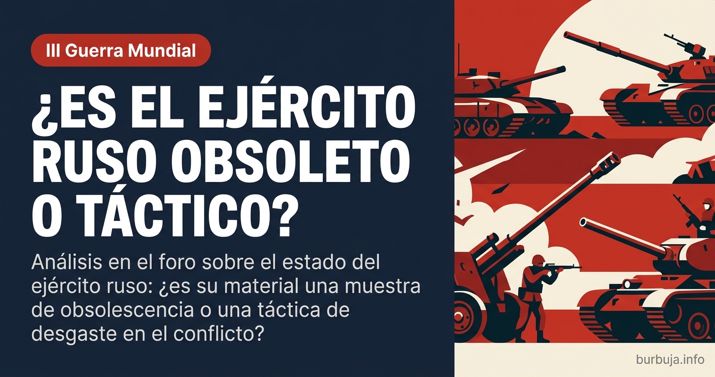Análisis en el foro sobre el estado del ejército ruso: ¿es su material una muestra de obsolescencia o una táctica de desgaste