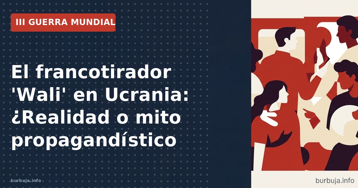 Análisis del caso del francotirador 'Wali' en Ucrania: se examina la veracidad de los récords de tiro y el papel de la propag