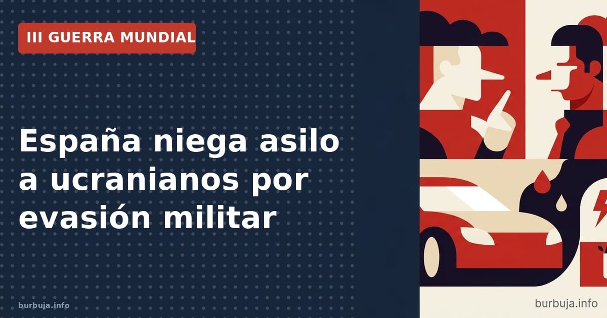 España deniega asilo a ucranianos por evasión militar, generando debate sobre deber cívico y doble rasero migratorio