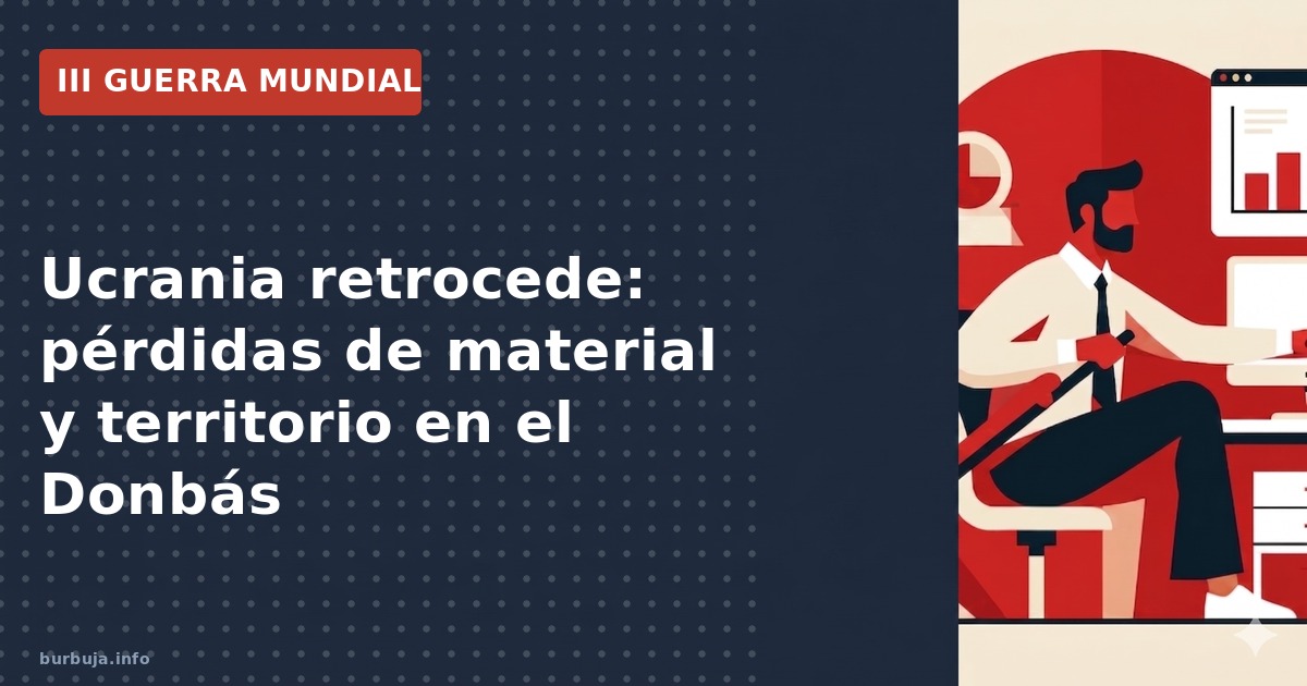 Ucrania pierde territorio y munición en el Donbás; avances rusos, crisis logística y dudas sobre la ayuda occidental.