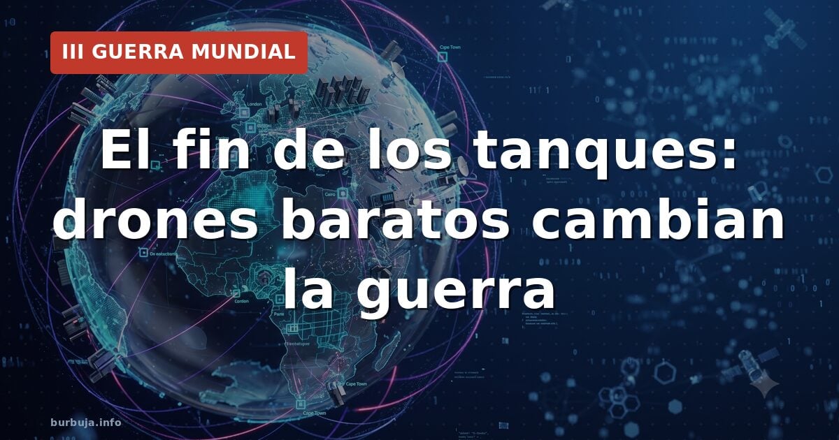El fin de los tanques: drones baratos cambian la guerra
