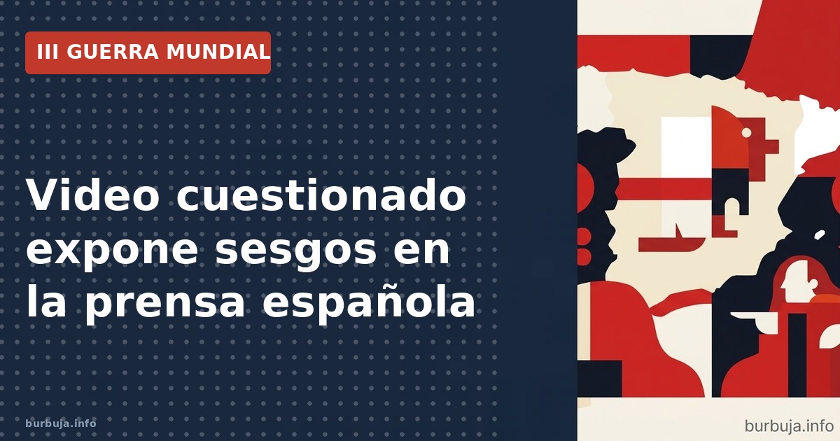Análisis de la percepción de sesgos en la prensa española ante el conflicto actual y la desconfianza mediática