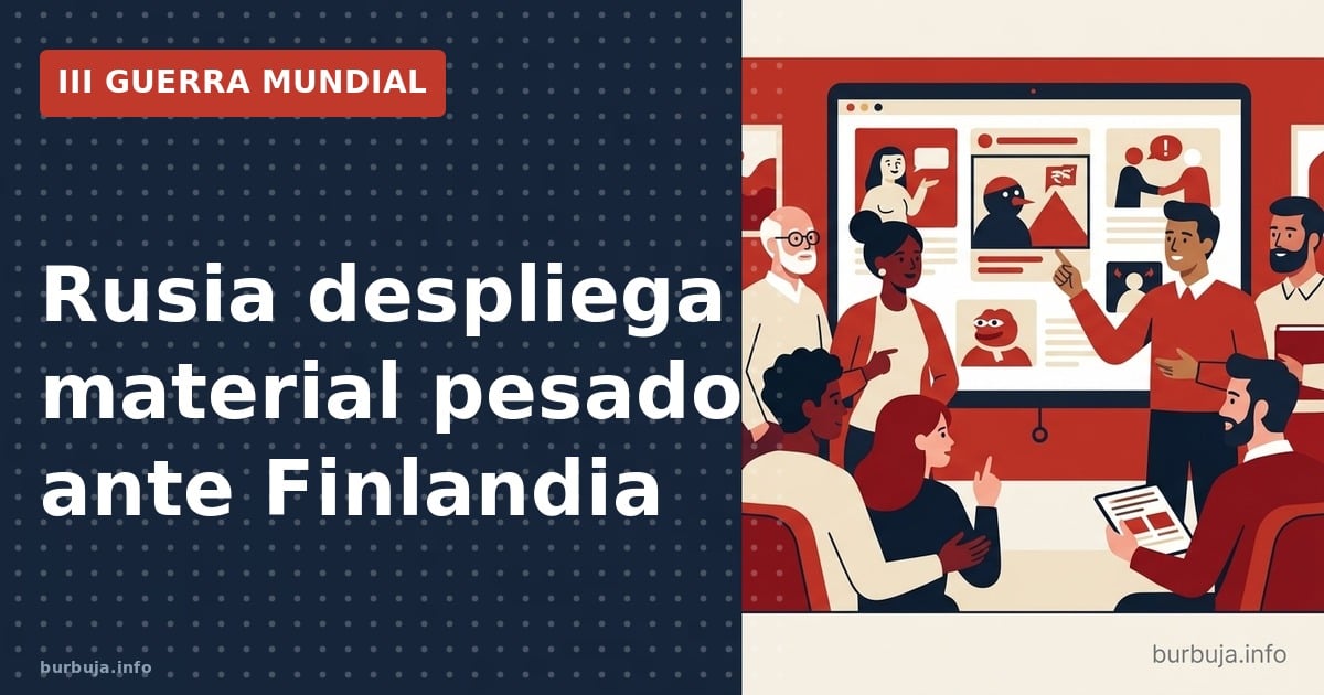 Rusia despliega material pesado ante Finlandia