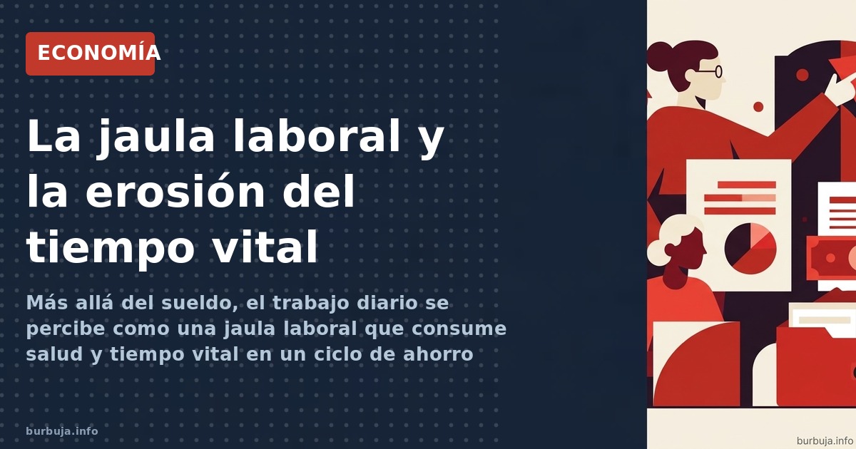 El trabajo se ha convertido en una jaula laboral donde el esfuerzo diario consume la salud y el tiempo. Descubre por qué rema