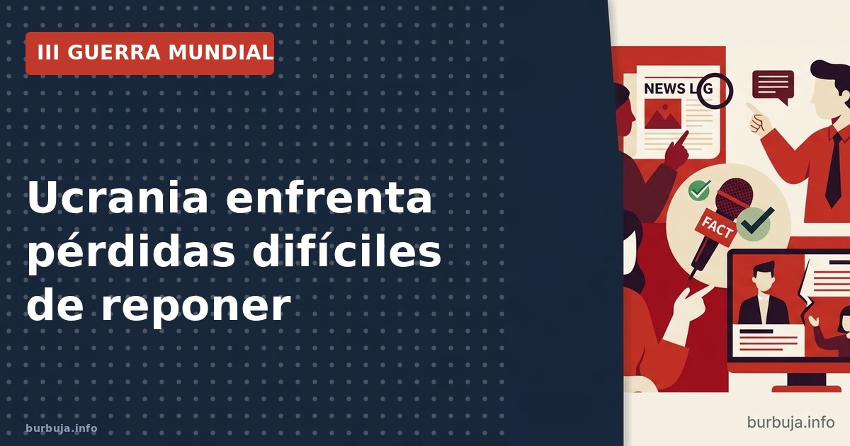 Análisis del desgaste en Ucrania: la dificultad de reponer soldados experimentados y el impacto del ritmo de reemplazo en el 