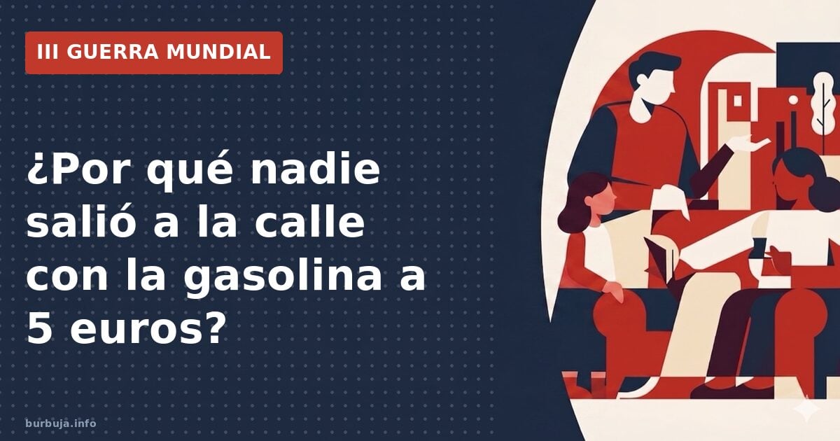 Gasolina a 5 euros: la tormenta perfecta que nadie protestó