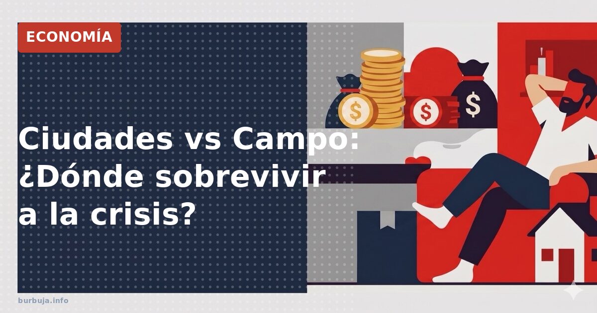 Ciudades vs Campo: ¿Dónde sobrevivir a la crisis?