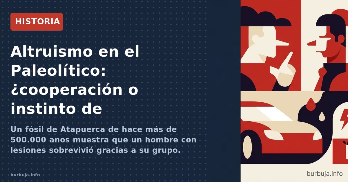 Un fósil de Atapuerca de hace 500.000 años muestra a un hombre con lesiones de espalda que sobrevivió gracias al altruismo de