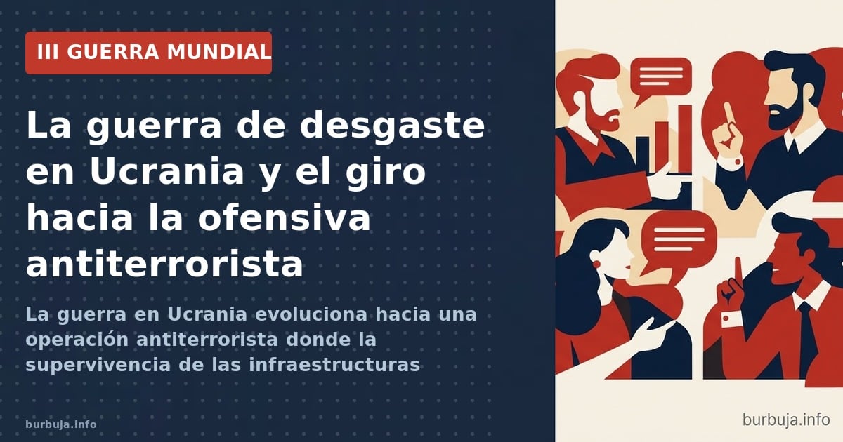 La guerra en Ucrania evoluciona hacia una operación antiterrorista donde la supervivencia de las infraestructuras críticas de