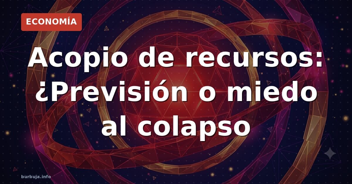 Acopio de recursos: ¿Previsión o miedo al colapso
