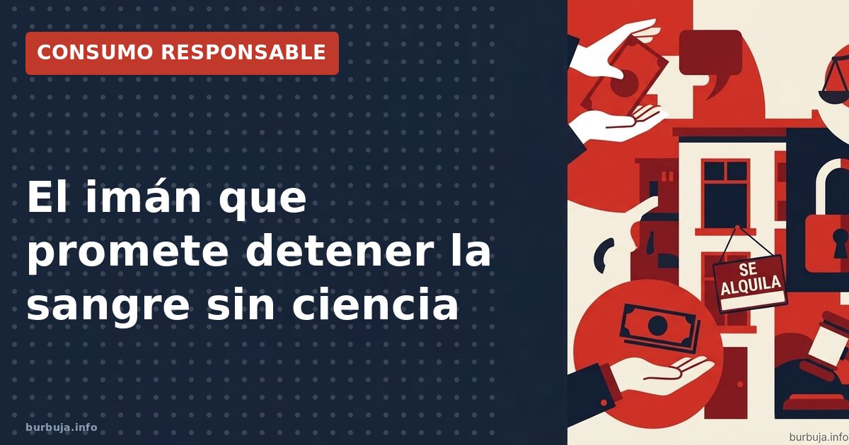 El imán que promete detener la sangre sin ciencia