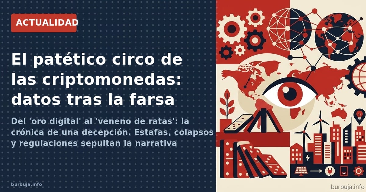 Del 'oro digital' al 'veneno de ratas': la crónica de una decepción. Estafas, colapsos y regulaciones sepultan la narrativa c