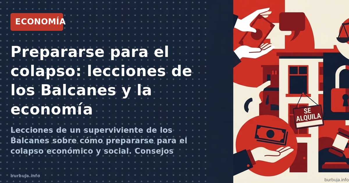 ¿Colapso o empobrecimiento? El negocio de la preparación crece, pero la amenaza real es otra: quince años de pérdida de poder