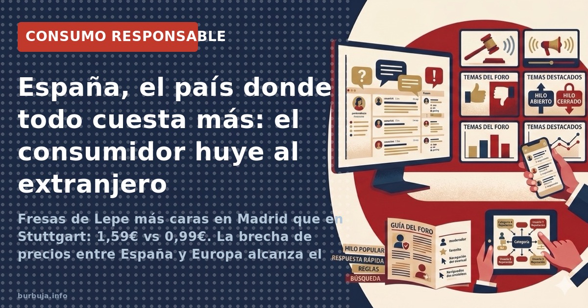 Comparativa de precios España vs Europa: hasta un 50% más en electrónica, alimentación y farmacia. Intermediarios, oligopolio